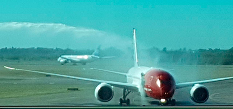 Bautismo del avión de Norwegian