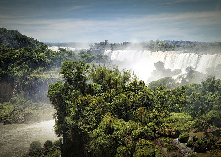 Vista de las cataratas del iguazú